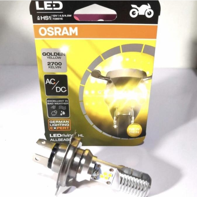 Sparepart Motor Bohlam Lampu Depan Led H4 Osram Vixion Verza Scopy Fi Cb150 Kuning Kp 4815