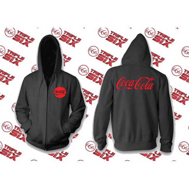 Jaket Hoodie Zipper Premium Coca Cola