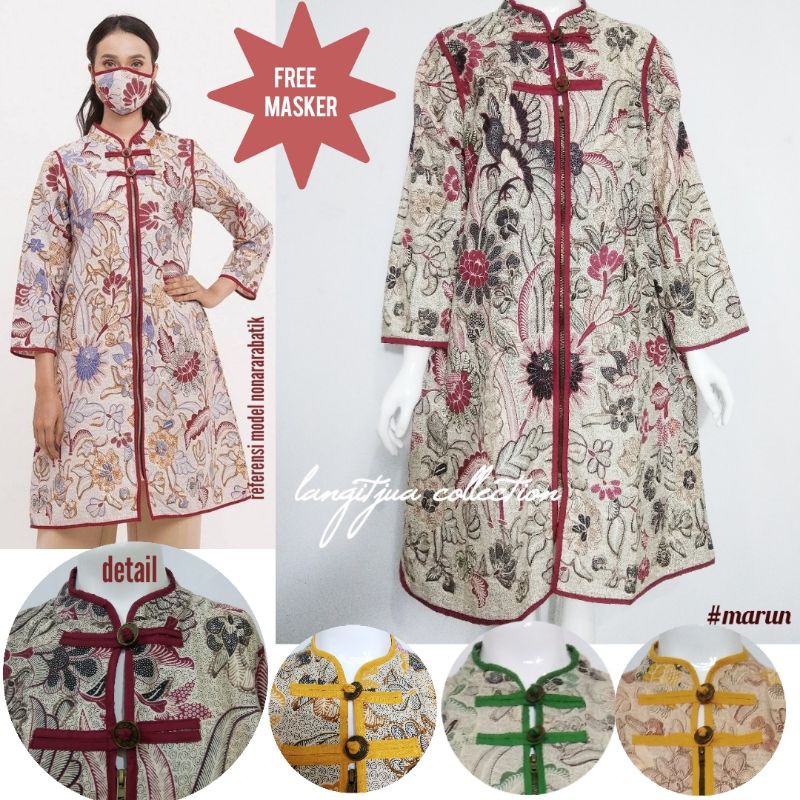 DRESS BATIK RITS LILYANA TRIBUSONO SERIES | TUNIK LITAHAYU BATIK KERJA BUSUI FRIENDLY