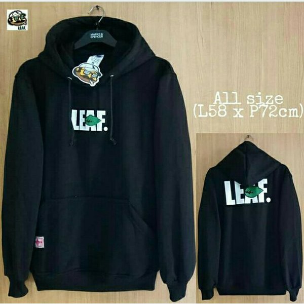 jaket sweater hoodie leaf