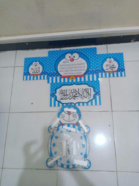 Jam Dinding Karakter Model Doraemon