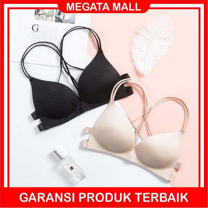 ♫ Megata ♫ A128 Bra Wanita Model One-Piece Bra Bralette Push Up dengan dan Bergaya Sexy Korea