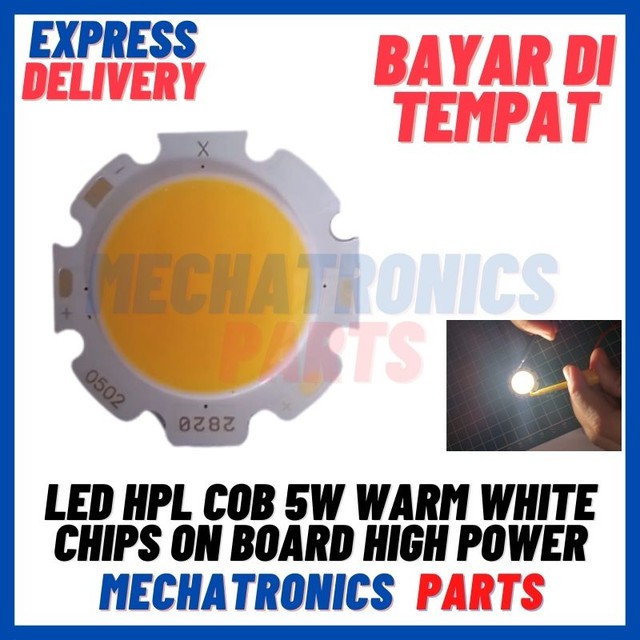 [DSP-9378] LED HPL COB 5WATT WARM WHITE 28-20MM CHIPS ON BOARD HIGH POWER