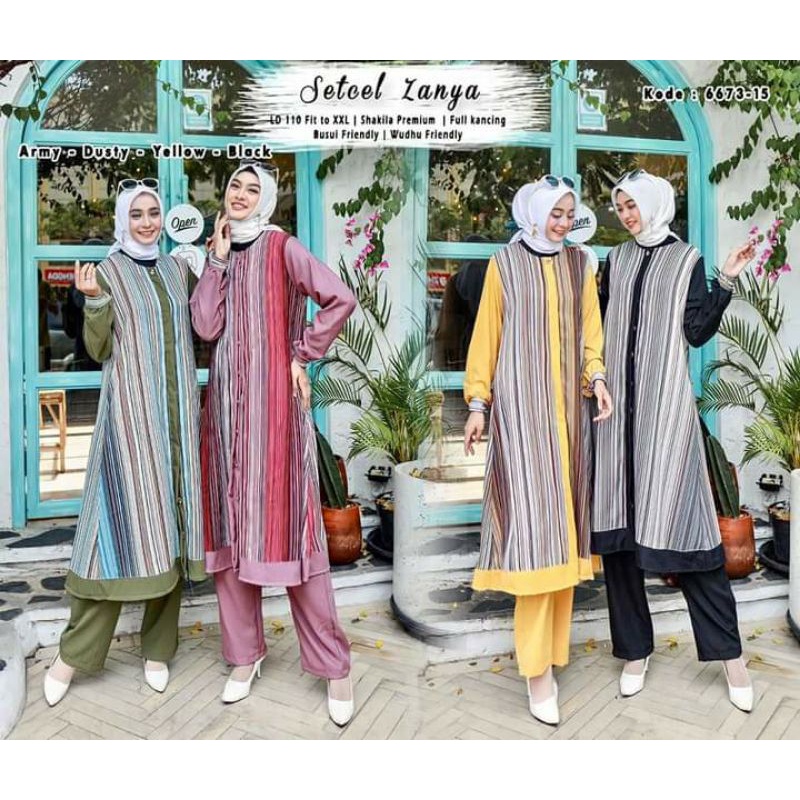 set long tunik salur