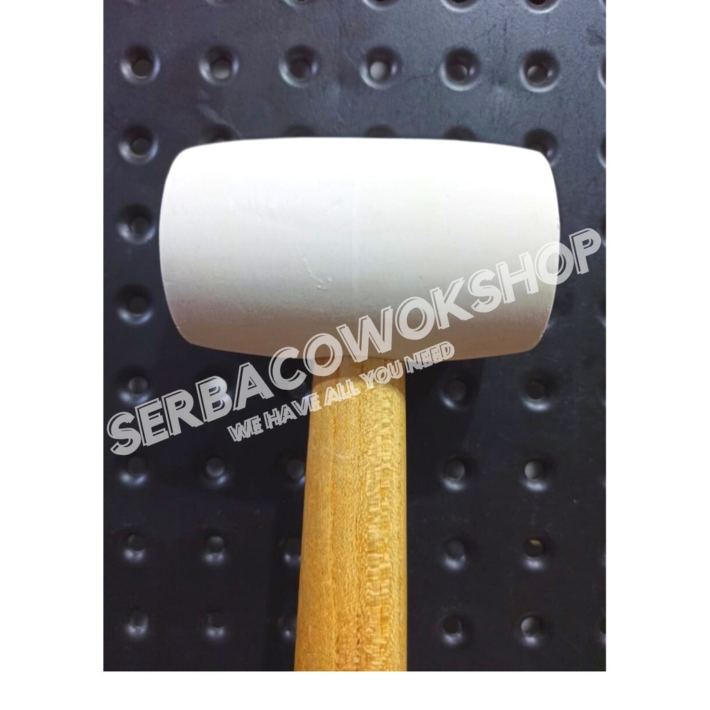 MAXPOWER Palu Karet 12 Oz Gagang Kayu - Rubber Hammer Wooden Handle Termurah Berkualitas