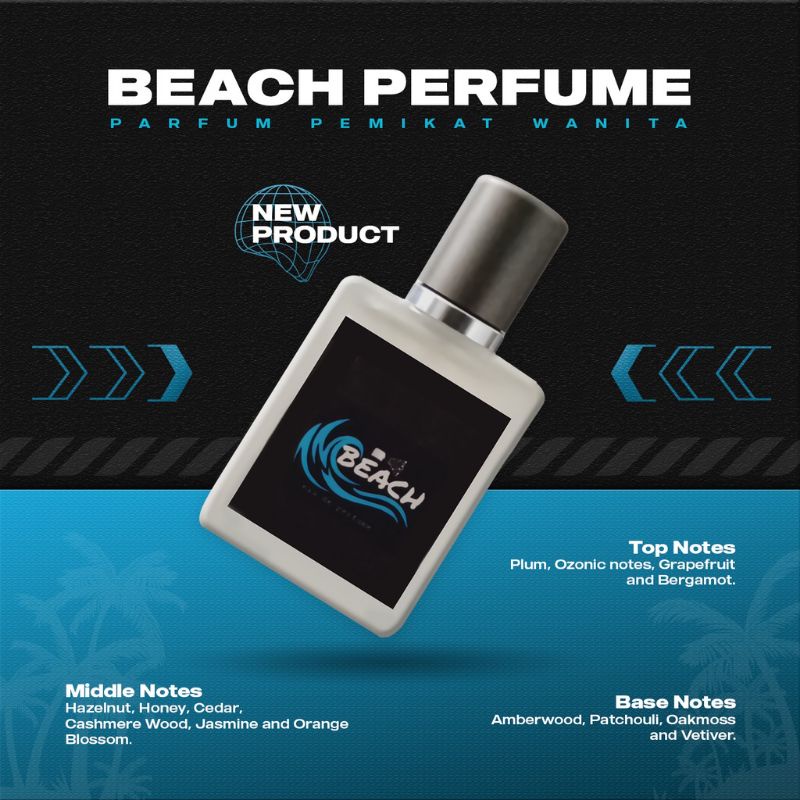 BEACH PARFUME PEMIKAT WANITA PARFUM PRIA ORIGINAL PEMIKAT WANITA FARFUM WANGI TAHAN LAMA