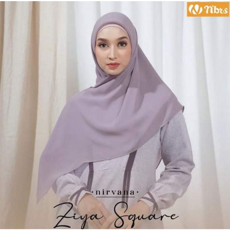 Nibras Hijab Ziya Square Kerudung Segi Empat Polos