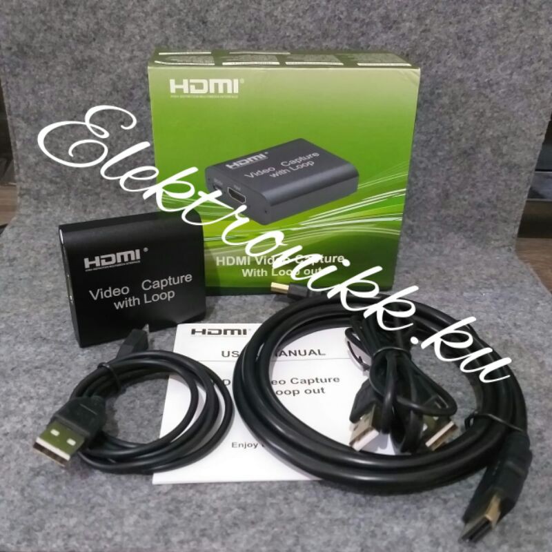 Hdmi Video  Capture Card Mini FullHD1080p UHD free Kabel Hdmi/ USB TIPE C