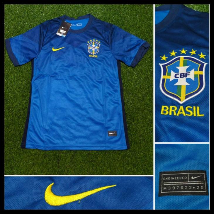 JERSEY BOLA BRAZIL AWAY COPA AMERIKA 2020 GRADE ORI KODE 1058