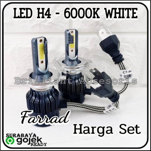 Lampu Mobil LED Putih 6000K - FARAD - H3 / HB4