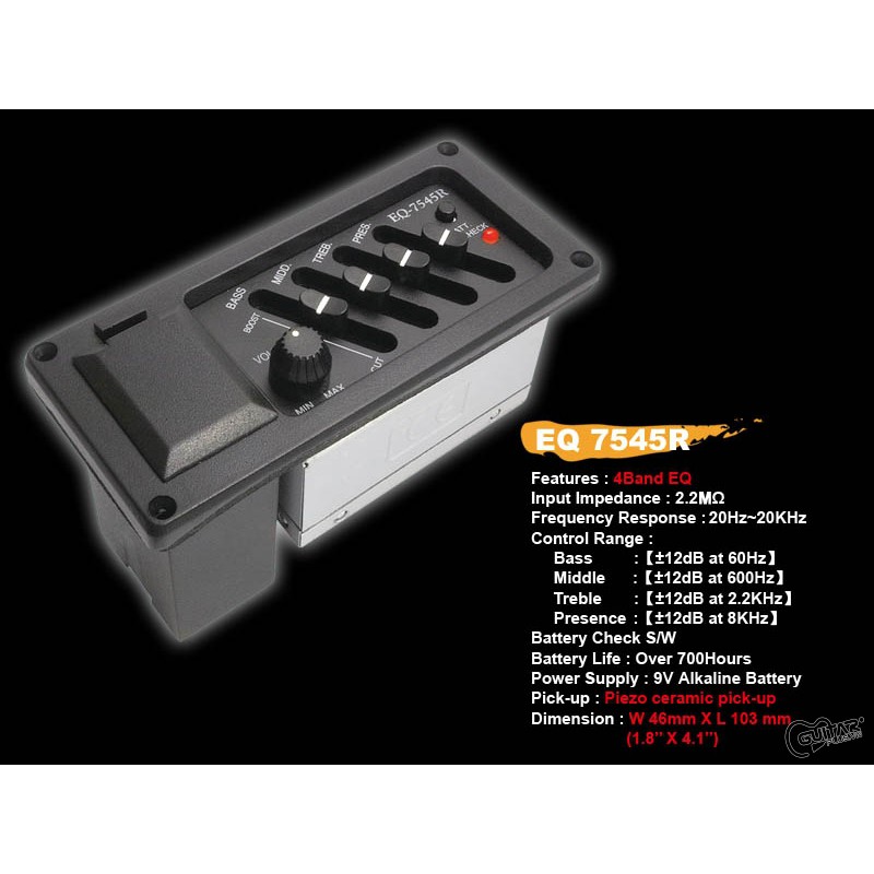Pre Amp Gitar Akustik EQ-7545R