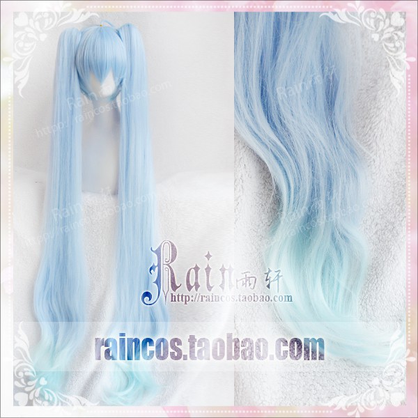Costume Halloween Kostum Pesta WIG COSPLAY RAINCOS SNOW MIKU