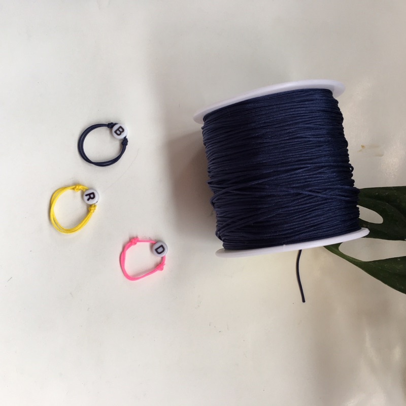 cincin tali initial / cincin tali huruf couple kecil