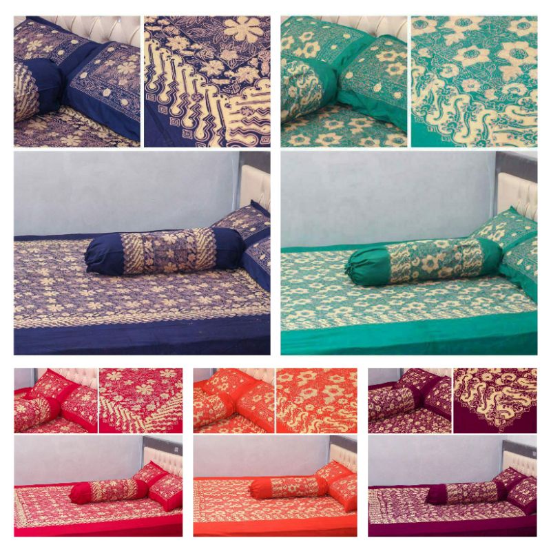 Sprei Batik Pekalongan 160x200x25 Motif Batik Cap Pekalongan Kekinian Bahan Katun Halus