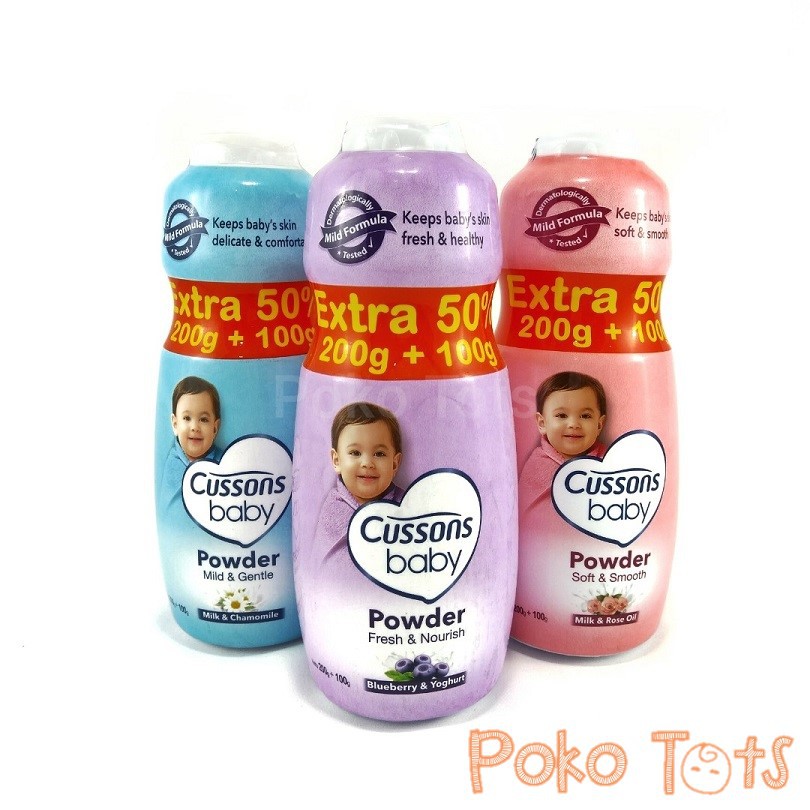 Cussons Baby Powder 200gr Extra Isi 100gr Bedak Bayi