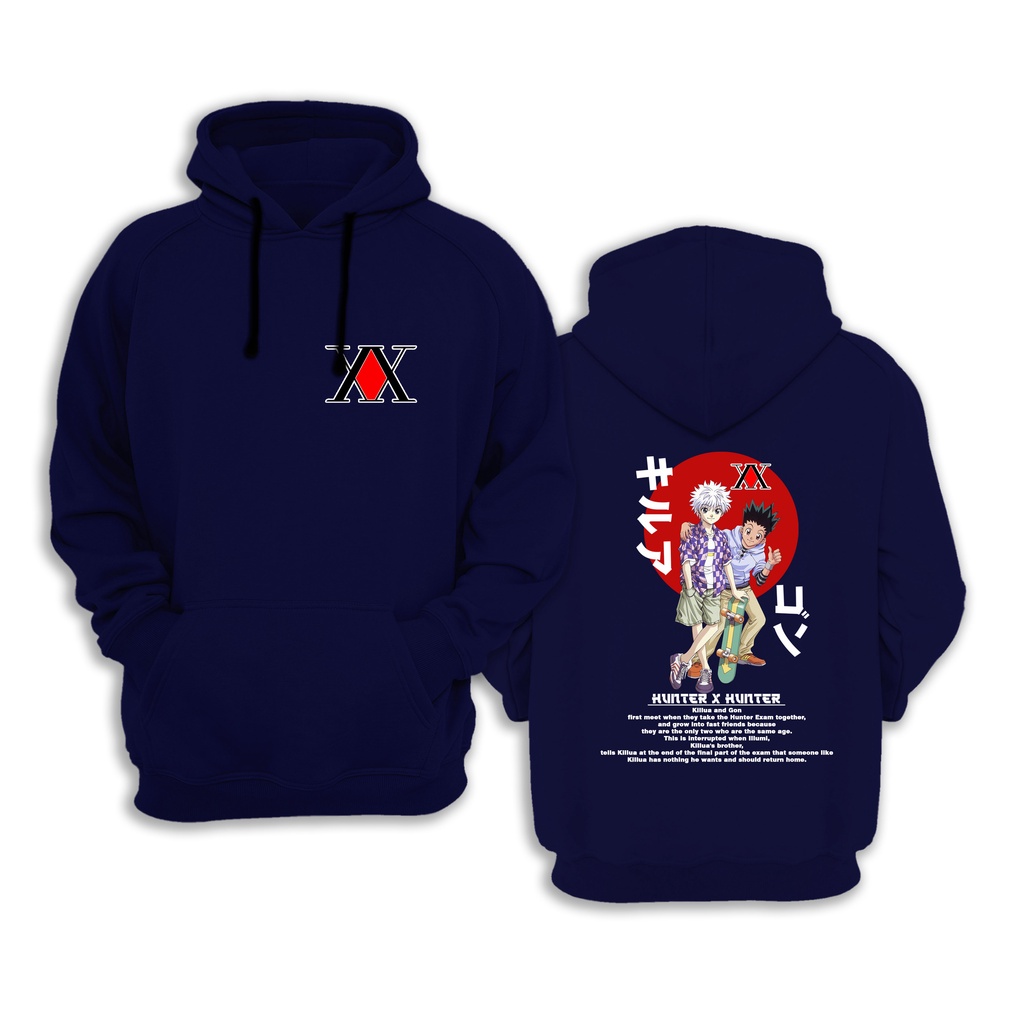 HOODIE ANIME SERIES KILLUA GON HUNTER X HUNTER / SWEATER TERBARU ANIME TRENDY