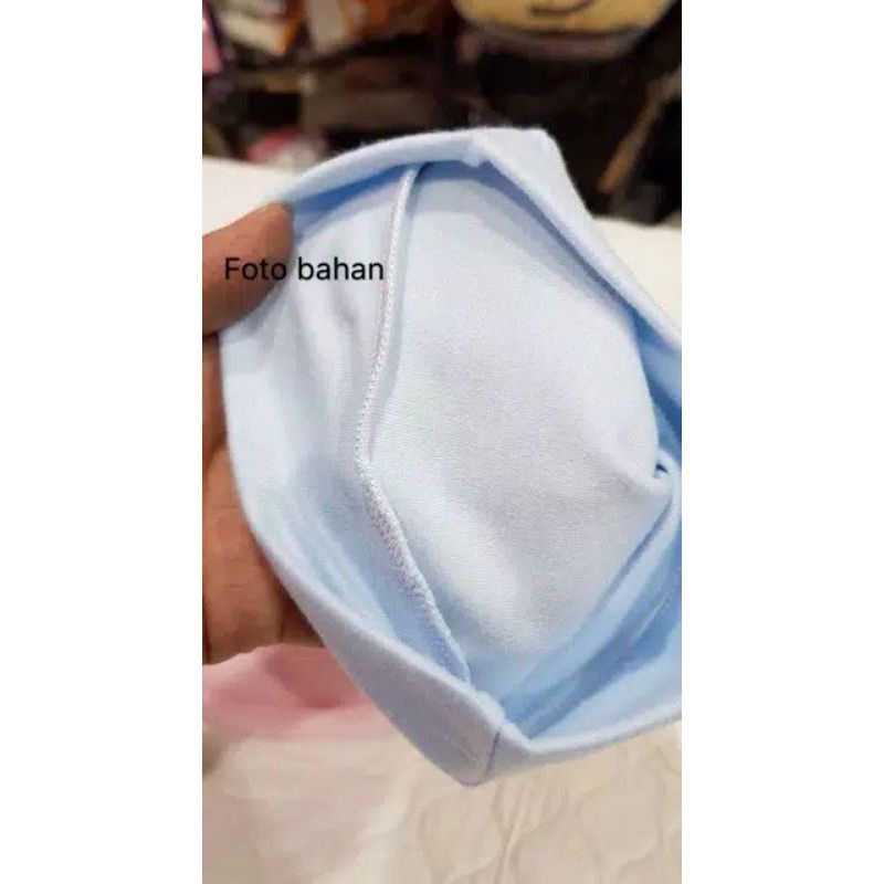 topi bayi katun polos warna 0 - 3 m / Topi bayi new born kain lembut