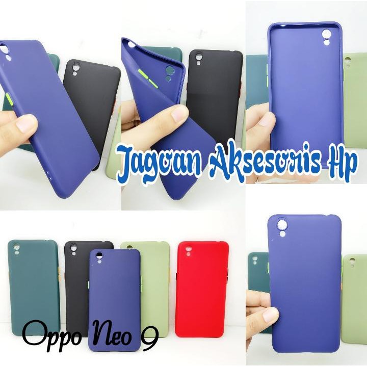 SMPC TPU Candy Oppo Neo 9 A37F 5.0 inch SoftCase Macaron Protection Camera Tombol Warna