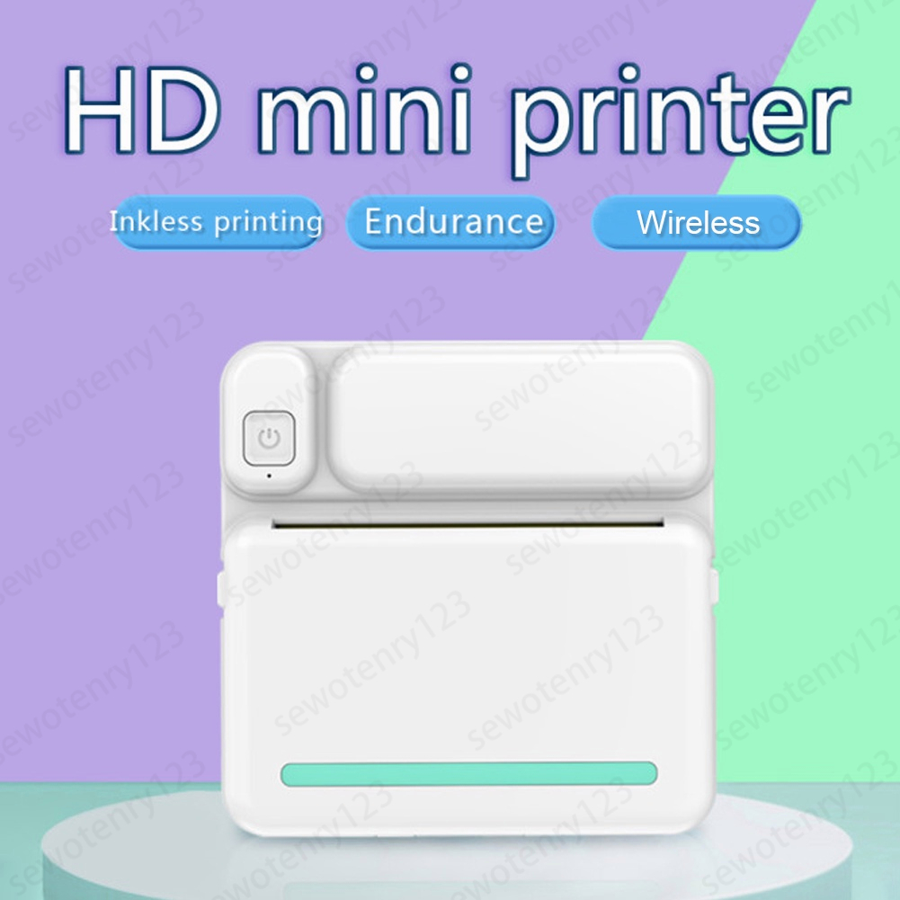 COD Mini Portable Thermal Printer Pocket Printer Wireless Bluetooth Android IOS Phone Picture Printer Image 7