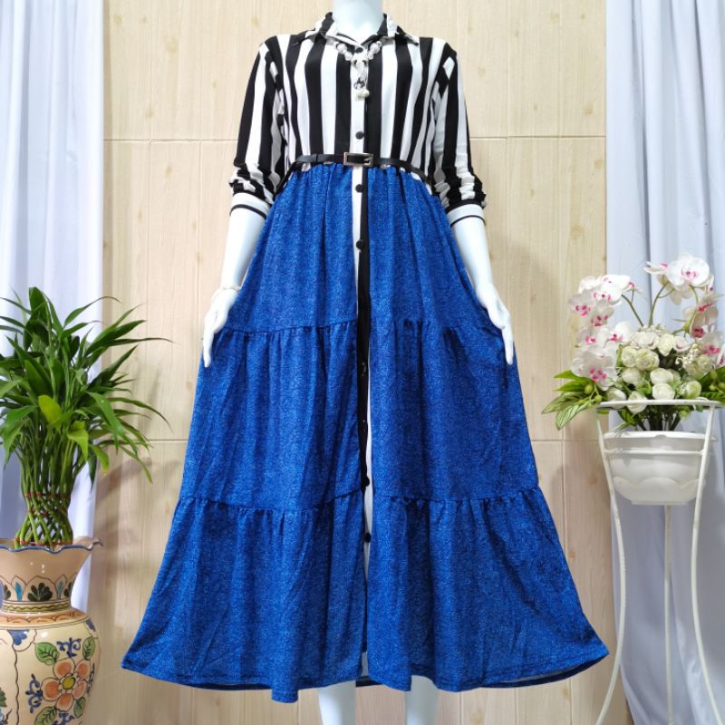 GAMIS HYGET TEBAL CANDA SALUR FREE BELT