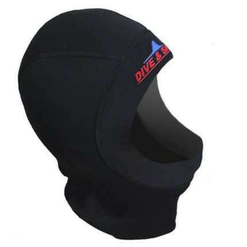 Dive&amp;Sail Topi Pelindung Kepala Selam Hood Scuba Diving Snorkeling Ultrathin Neoprene