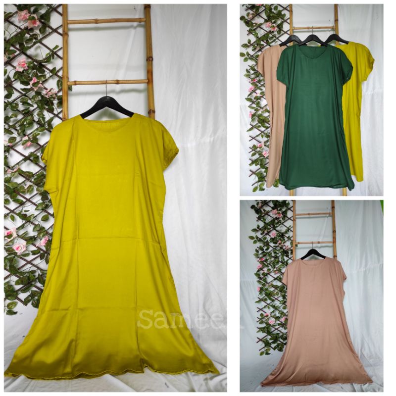 Daster Bali Jumbo Midi Dress Rayon Kekinian Ld 120