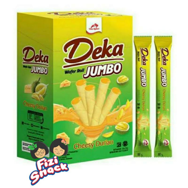 

DEKA JUMBO CHEESY DURIAN isi 20 bks x 16 gr