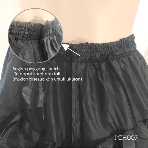 [BISA COD] PETTYCOAT ROK DALAMAN PETTICOAT 3 RING LOLITA SKIRT PREMIUM HITAM PCH007