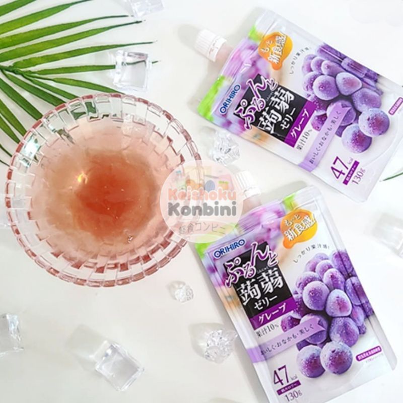 Orihiro Grape konjaku jelly drink / jelly rasa anggur / jelly jepang / makanan jepang / makanan diet