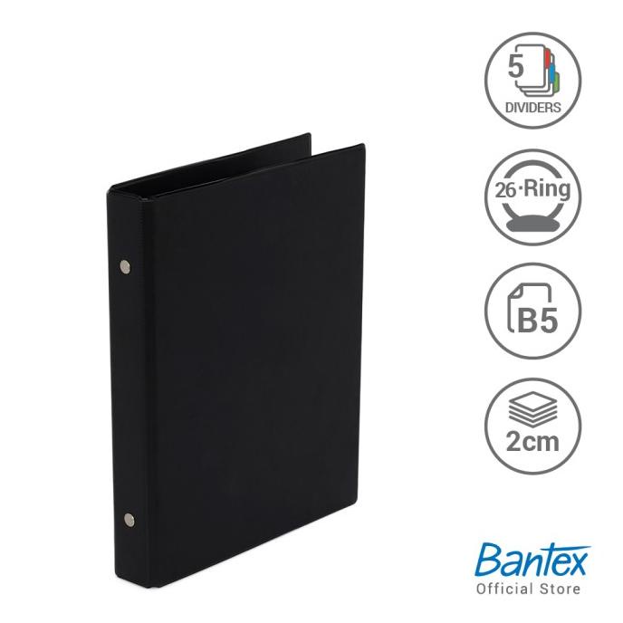 

Bantex Multiring Binder 26 Ring 25mm B5 Black #1326 10