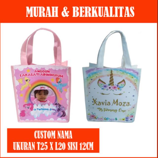 

Goodie bag ultah custom unicorn/tas ultah custom unicorn