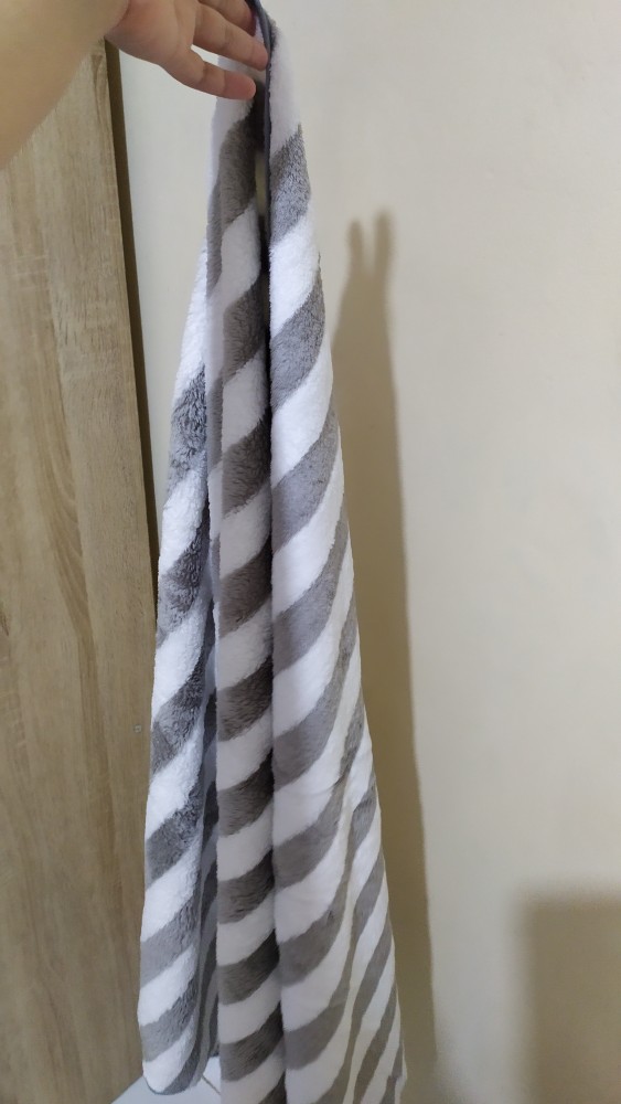 Handuk Quick Dry Microfibre Microfiber Salur 70x140 Super Lembut Super Serap