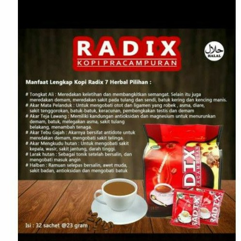 

KOPI RADIX PRACAMPUR 32 SACHET