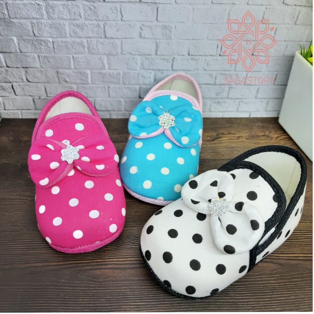 SEPATU PREWALKER POLKADOT ANAK PEREMPUAN FP02