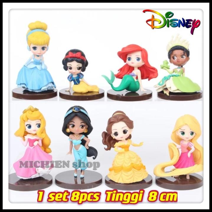 Figure Princes Disney Putri Salju Ariel Cinderella Qposket Duyung