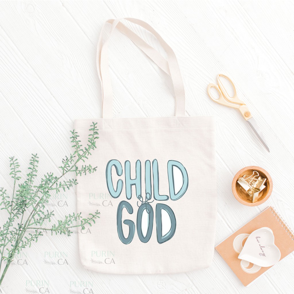 Tote bag Kanvas Motif Child Of God