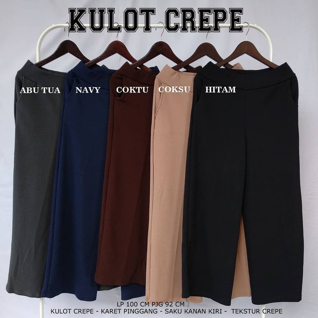 Kulot Crepe Panjang / Celana Panjang Termurah