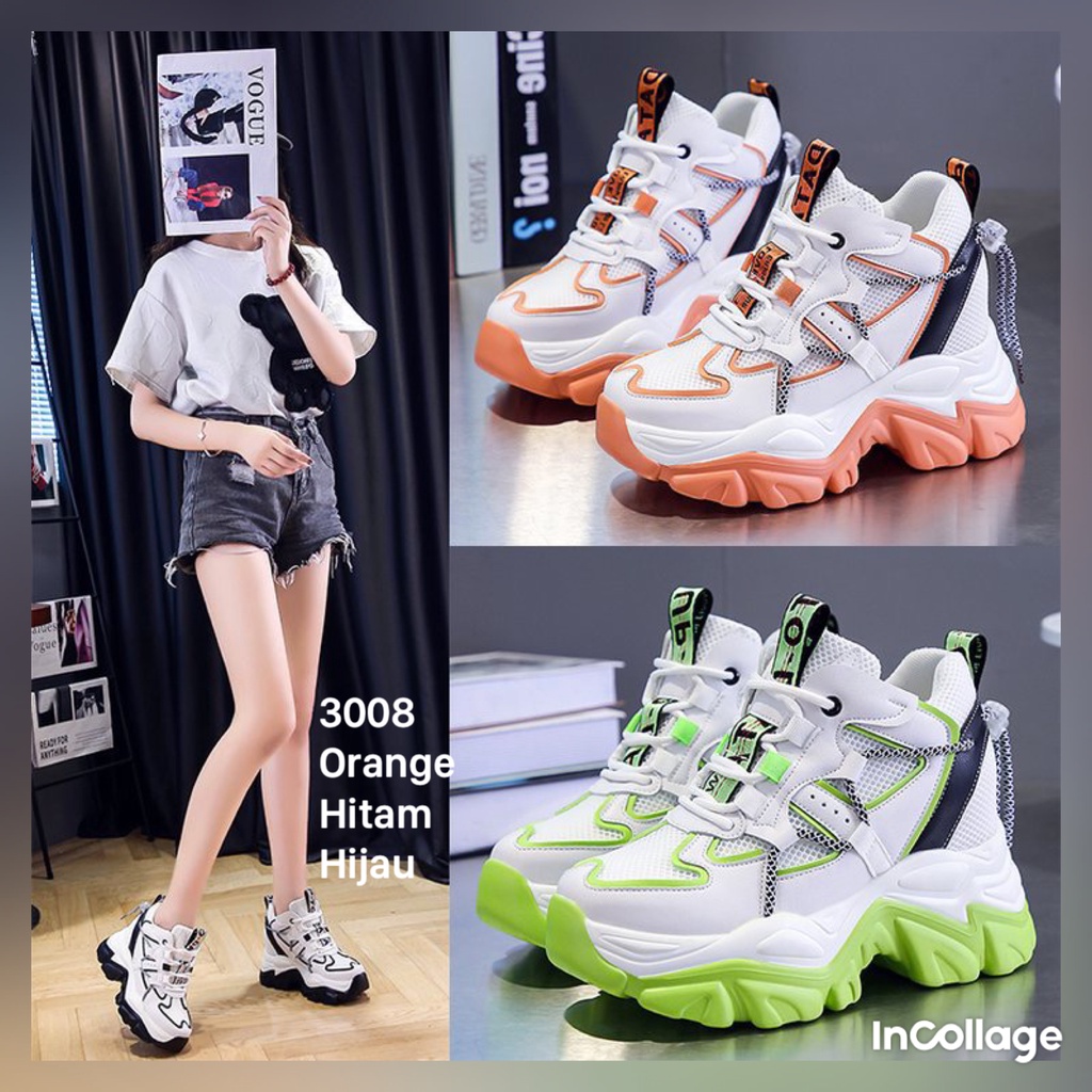 SEPATU WANITA WEDGES  3008