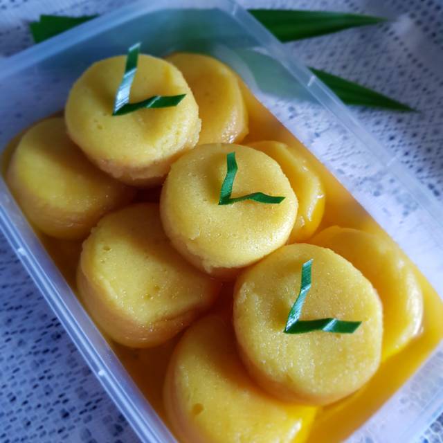 

Bingka berandam mini khas banjarmasin tanpa sari manis