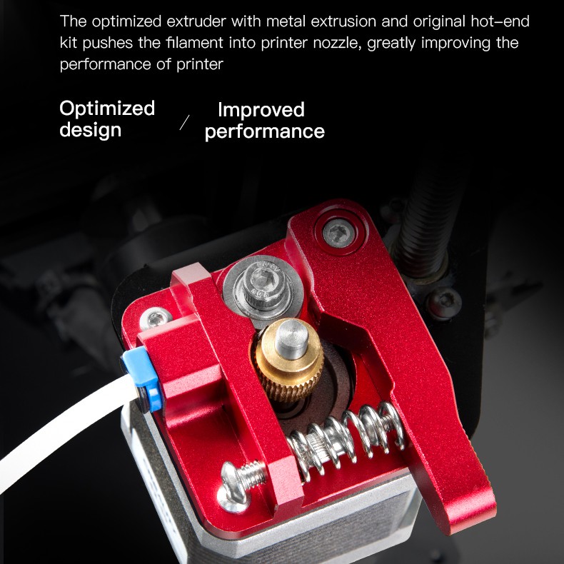 INDOCART MK8 All Metal Extruder Kit 3D Printer Creality Red