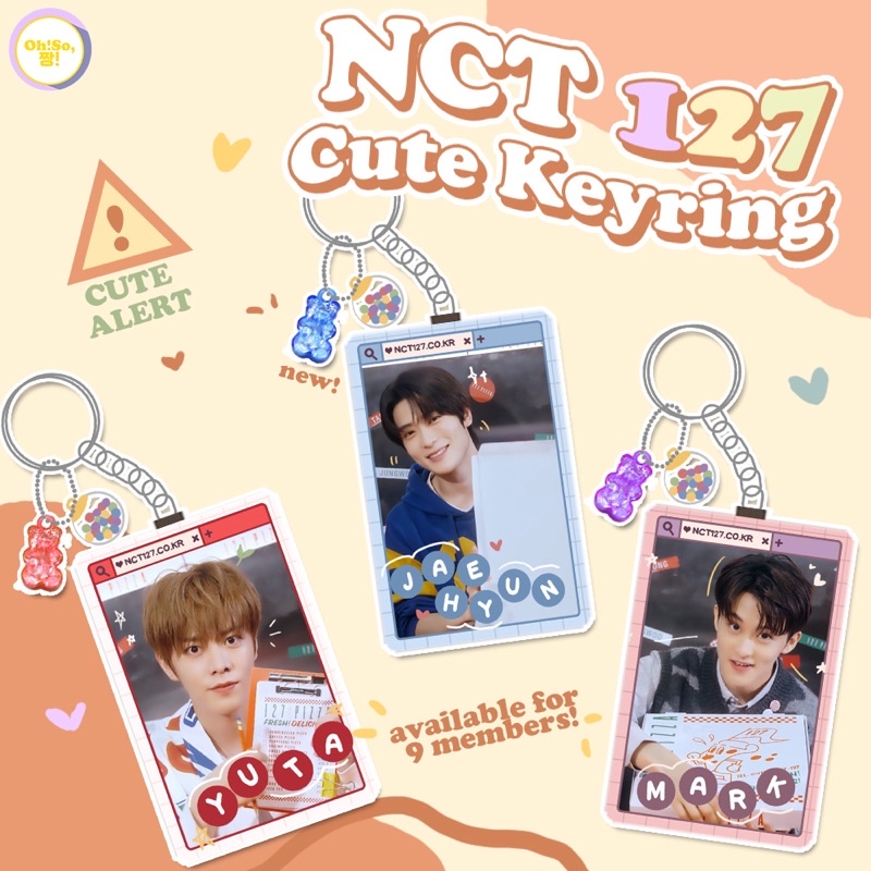 NCT127 KEYRING KEYCHAIN GANCI GANTUNGAN ACRYLIC KUNCI VOL.2 NCT