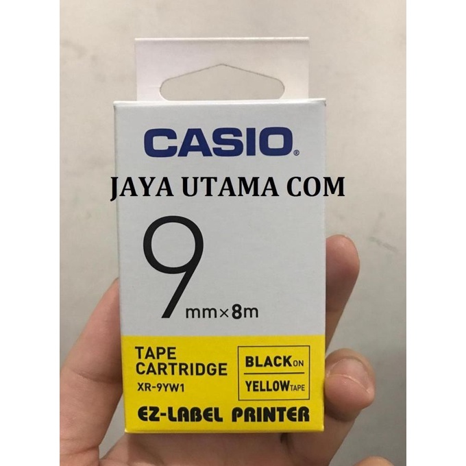 

EZ Label Printer XR-9YW1 9mm Black on Yellow Tape Label Casio