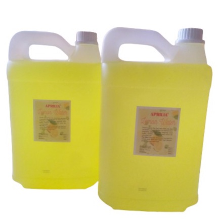 LEMON WATER VIT C  APRILIA  JERIGEN  5 LITER/ BPOM18201205901/Toner MEN & WOMEN ANTI JERAWAT LEMON/F