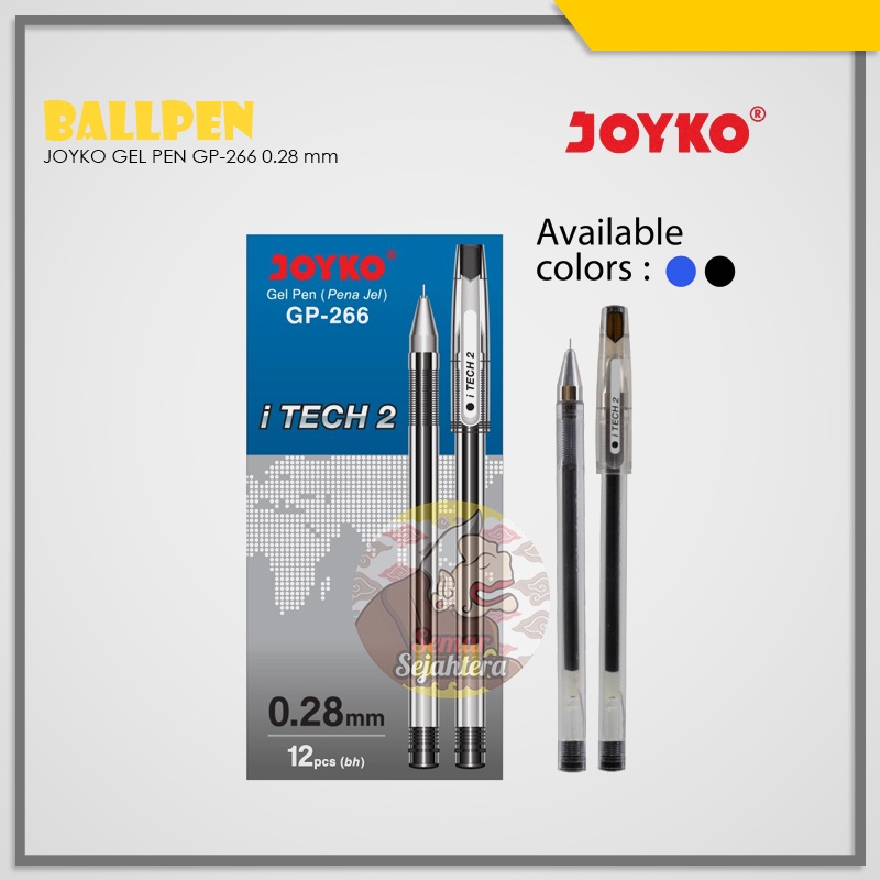 

[PCS] BOLPEN / PULPEN / PENA JOYKO GP-266 I TECH 0.28 HITAM*