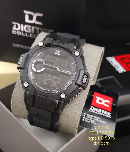 Jam tangan digitec ORIGINAL 100% water resistant type DD-5016M