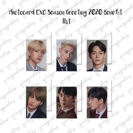 [READY / SET] SET 2020 SEASON GREETING 11ST BENEFIT EXCK PHOTOCARD FAN MADE UNOFFICIAL YANGPASHOP SE