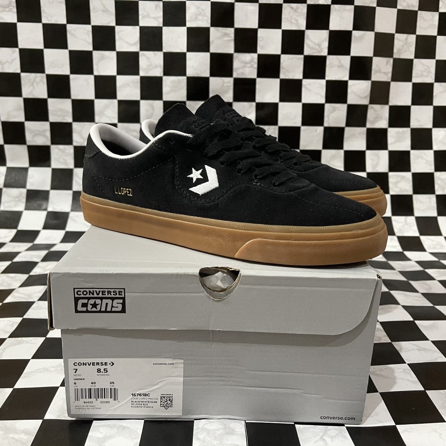 Converse Cons Louie Lopez Pro Ox Black Gum Original