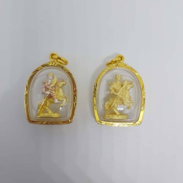 Liontin / Kalung Dewa Kwan Kong / Dewa Perang / Guang Yu Berkuda