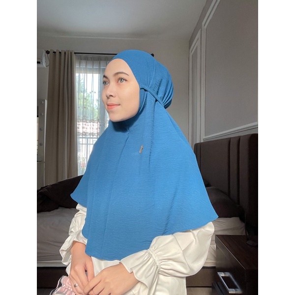 QORY BERGO HIJAB INSTAN ELEGANT bergo instan crinkle airflow kerudung bergo maryam