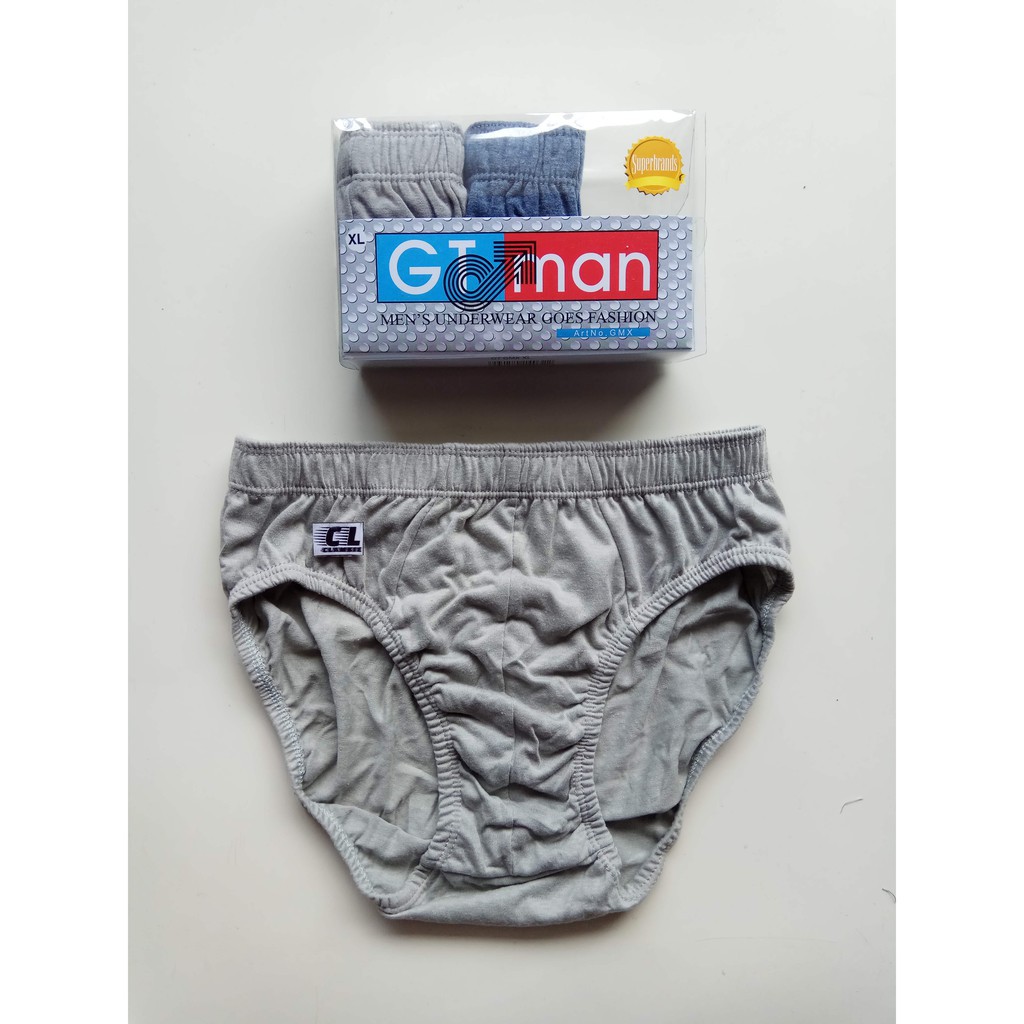 1 Box 3 Pcs CD GT Man GMX - Celana Dalam Pria Dewasa - Mix Warna